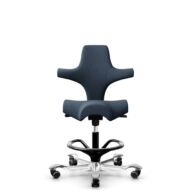 HÅG Capisco 8106 - Capture (Gabriel) - Lana / Poliamida - CPT6001 - Dark blue - Black - 200 mm (seat height 46-64cm) - Soft castors for hard floors thumbnail
