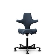 HÅG Capisco 8106 - Capture (Gabriel) - Wool / Polyamide - CPT6001 - Dark blue - Black - 200 mm (seat height 46-64cm) - Glides thumbnail