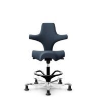 HÅG Capisco 8106 - Capture (Gabriel) - Wool / Polyamide - CPT6001 - Dark blue - Black - 265 mm (seat height 53-79cm) - Glides thumbnail
