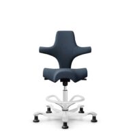 HÅG Capisco 8106 - Capture (Gabriel) - Wool / Polyamide - CPT6001 - Dark blue - White - 265 mm (seat height 53-79cm) - Glides thumbnail