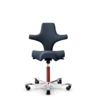HÅG Capisco 8106 - Capture (Gabriel) - Lana / Poliamida - CPT6001 - Dark blue - Blush Rose - 150mm (seat height 40–55cm) - Soft castors for hard floors thumbnail