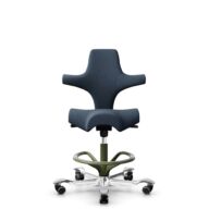 HÅG Capisco 8106 - Capture (Gabriel) - Lana / Poliamida - CPT6001 - Dark blue - Moss Grey - 200 mm (seat height 46-64cm) - Hard castors for soft floors thumbnail