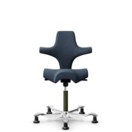 HÅG Capisco 8106 - Capture (Gabriel) - Wool / Polyamide - CPT6001 - Dark blue - Moss Grey - 265 mm (seat height 53-79cm) - Glides thumbnail