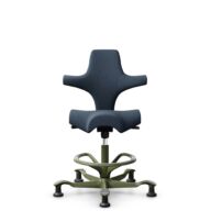 HÅG Capisco 8106 - Capture (Gabriel) - Wool / Polyamide - CPT6001 - Dark blue - Moss Grey - 265 mm (seat height 53-79cm) - Glides thumbnail