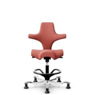 HÅG Capisco 8106 - Oceanic (Camira) - Poliéster reciclado - OCI012 - Orange-red - Black - 265 mm (seat height 53-79cm) - Glides thumbnail