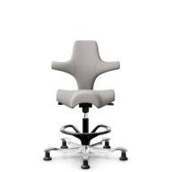 HÅG Capisco 8106 - Oceanic (Camira) - Recycled Polyester - OCI014 - Light beige - Black - 265 mm (seat height 53-79cm) - Glides thumbnail