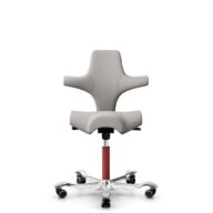 HÅG Capisco 8106 - Oceanic (Camira) - Recycled Polyester - OCI014 - Light beige - Blush Rose - 265 mm (seat height 53-79cm) - Hard castors for soft floors thumbnail