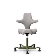 HÅG Capisco 8106 - Oceanic (Camira) - Recycled Polyester - OCI014 - Light beige - Moss Grey - 150mm (seat height 40–55cm) - Glides thumbnail