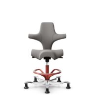 HÅG Capisco 8106 - Oceanic (Camira) - Recycled Polyester - OCI008 - Warm grey - Blush Rose - 265 mm (seat height 53-79cm) - Glides thumbnail