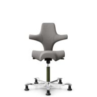 HÅG Capisco 8106 - Oceanic (Camira) - Polyester recyclé - OCI008 - Warm grey - Moss Grey - 150 mm (hauteur d’assise 40–55 cm) - Patins thumbnail