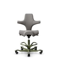 HÅG Capisco 8106 - Oceanic (Camira) - Recyceltes Polyester - OCI008 - Warm grey - Moss Grey - 200 mm (Sitzhöhe 46-64cm) - Weiche Rollen für harte Böden thumbnail