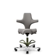 HÅG Capisco 8106 - Oceanic (Camira) - Recycled Polyester - OCI008 - Warm grey - Moss Grey - 265 mm (seat height 53-79cm) - Soft castors for hard floors thumbnail