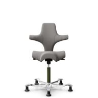 HÅG Capisco 8106 - Oceanic (Camira) - Recyceltes Polyesters - OCI008 - Warm grey - Moss Grey - 265 mm (Sitzhöhe 53-79cm) - Bodengleiter thumbnail