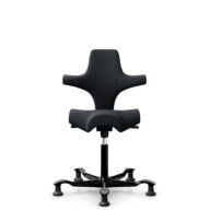 HÅG Capisco 8106 - Oceanic (Camira) - Polyester recyclé - OCI001 - Black - Noir - 150 mm (hauteur d’assise 40–55 cm) - Patins thumbnail