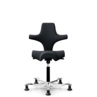 HÅG Capisco 8106 - Oceanic (Camira) - Polyester recyclé - OCI001 - Black - Noir - 150 mm (hauteur d’assise 40–55 cm) - Patins thumbnail