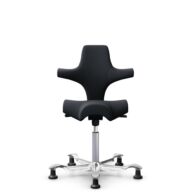 HÅG Capisco 8106 - Oceanic (Camira) - Recycled Polyester - OCI001 - Black - Silver - 200 mm (seat height 46-64cm) - Glides thumbnail