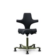 HÅG Capisco 8106 - Oceanic (Camira) - Recycled Polyester - OCI001 - Black - Moss Grey - 200 mm (seat height 46-64cm) - Glides thumbnail