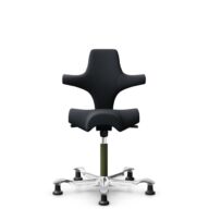 HÅG Capisco 8106 - Oceanic (Camira) - Recyceltes Polyesters - OCI001 - Black - Moss Grey - 265 mm (Sitzhöhe 53-79cm) - Bodengleiter thumbnail