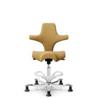 HÅG Capisco 8106 - Sirdal (GU) - Laine - SRD320 - Ochre - Blanc - 200 mm (hauteur d’assise 46–64 cm) - Patins thumbnail