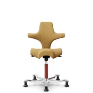 HÅG Capisco 8106 - Sirdal (GU) - Lana - SRD320 - Ochre - Blush Rose - 265 mm (seat height 53-79cm) - Glides thumbnail