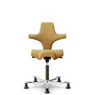 HÅG Capisco 8106 - Sirdal (GU) - Laine - SRD320 - Ochre - Moss Grey - 200 mm (hauteur d’assise 46–64 cm) - Patins thumbnail
