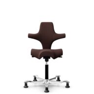 HÅG Capisco 8106 - Sirdal (GU) - Wool - SRD480 - Chestnut - Black - 265 mm (seat height 53-79cm) - Glides thumbnail
