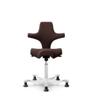 HÅG Capisco 8106 - Sirdal (GU) - Lana - SRD480 - Chestnut - White - 200 mm (seat height 46-64cm) - Glides thumbnail