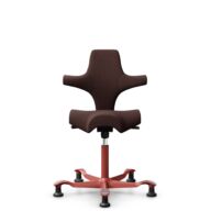HÅG Capisco 8106 - Sirdal (GU) - Lana - SRD480 - Chestnut - Blush Rose - 150mm (seat height 40–55cm) - Glides thumbnail
