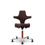 HÅG Capisco 8106 - Sirdal (GU) - Laine - SRD480 - Chestnut - Blush Rose - 200 mm (hauteur d’assise 46–64 cm) - Patins thumbnail