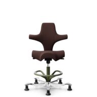 HÅG Capisco 8106 - Sirdal (GU) - Laine - SRD480 - Chestnut - Moss Grey - 200 mm (hauteur d’assise 46–64 cm) - Patins thumbnail
