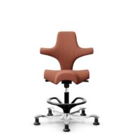 HÅG Capisco 8106 - Sirdal (GU) - Wool - SRD630 - Brick red - Black - 265 mm (seat height 53-79cm) - Glides thumbnail
