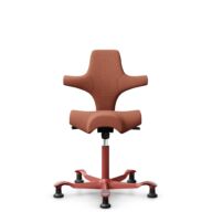 HÅG Capisco 8106 - Sirdal (GU) - Wool - SRD630 - Brick red - Blush Rose - 150mm (seat height 40–55cm) - Glides thumbnail