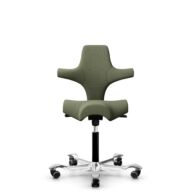 HÅG Capisco 8106 - Sirdal (GU) - Laine - SRD960 - Green - Noir - 150 mm (hauteur d’assise 40–55 cm) - Roues dures pour sols souples thumbnail