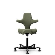 HÅG Capisco 8106 - Sirdal (GU) - Laine - SRD960 - Green - Noir - 150 mm (hauteur d’assise 40–55 cm) - Patins thumbnail