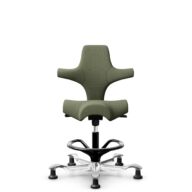 HÅG Capisco 8106 - Sirdal (GU) - Laine - SRD960 - Green - Noir - 265 mm (hauteur d’assise 53–79 cm) - Patins thumbnail