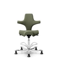 HÅG Capisco 8106 - Sirdal (GU) - Wool - SRD960 - Green - White - 200 mm (seat height 46-64cm) - Glides thumbnail