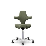 HÅG Capisco 8106 - Sirdal (GU) - Laine - SRD960 - Green - Argent - 200 mm (hauteur d’assise 46–64 cm) - Patins thumbnail