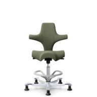 HÅG Capisco 8106 - Sirdal (GU) - Laine - SRD960 - Green - Argent - 200 mm (hauteur d’assise 46–64 cm) - Patins thumbnail