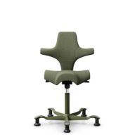 HÅG Capisco 8106 - Sirdal (GU) - Laine - SRD960 - Green - Moss Grey - 150 mm (hauteur d’assise 40–55 cm) - Patins thumbnail