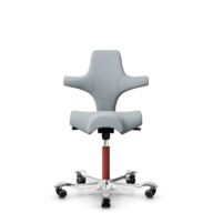 HÅG Capisco 8106 - Sirdal (GU) - Lana - SRD120 Light grey - Blush Rose - 150mm (seat height 40–55cm) - Soft castors for hard floors thumbnail