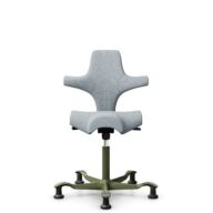 HÅG Capisco 8106 - Sirdal (GU) - Wool - SRD120 Light grey - Moss Grey - 150mm (seat height 40–55cm) - Glides thumbnail
