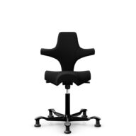 HÅG Capisco 8106 - Sirdal (GU) - Laine - SRD190 Black - Noir - 150 mm (hauteur d’assise 40–55 cm) - Patins thumbnail
