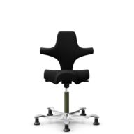 HÅG Capisco 8106 - Sirdal (GU) - Lana - SRD190 Black - Moss Grey - 150mm (seat height 40–55cm) - Glides thumbnail