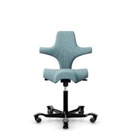 HÅG Capisco 8106 - Sirdal (GU) - Lana - SRD730 Blue - Black - 265 mm (seat height 53-79cm) - Soft castors for hard floors thumbnail