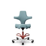HÅG Capisco 8106 - Sirdal (GU) - Wool - SRD730 Blue - Blush Rose - 200 mm (seat height 46-64cm) - Soft castors for hard floors thumbnail