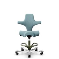 HÅG Capisco 8106 - Sirdal (GU) - Laine - SRD730 Blue - Moss Grey - 265 mm (hauteur d’assise 53–79 cm) - Roues souples pour sols durs thumbnail