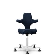 HÅG Capisco 8106 - Sirdal (GU) - Wool - SRD780 Dark blue - White - 200 mm (seat height 46-64cm) - Glides thumbnail