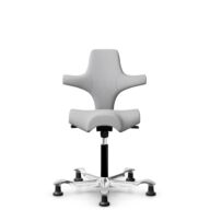 HÅG Capisco 8106 - Steelcut Trio 3 (Kvadrat) - Wool / Polyamide - STT133 - Light grey - Black - 265 mm (seat height 53-79cm) - Glides thumbnail