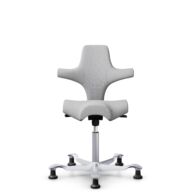 HÅG Capisco 8106 - Steelcut Trio 3 (Kvadrat) - Lana / Poliamida - STT133 - Light grey - Silver - 200 mm (seat height 46-64cm) - Glides thumbnail