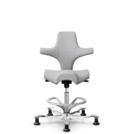 HÅG Capisco 8106 - Steelcut Trio 3 (Kvadrat) - Wool / Polyamide - STT133 - Light grey - Silver - 265 mm (seat height 53-79cm) - Glides thumbnail